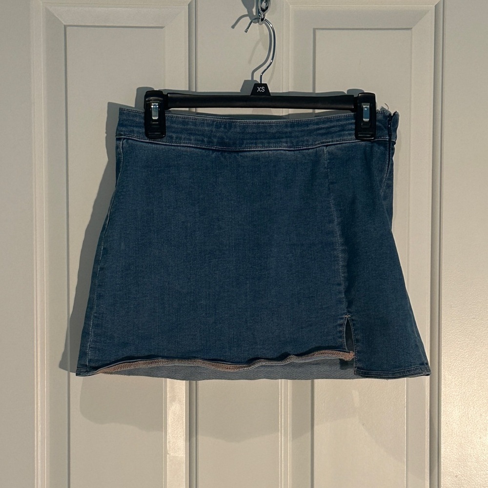 Denim Mini Skort